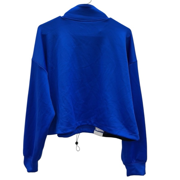 Sports Illustrated Blue Scuba Half Zip Up Popover Drawstring Waist Sweatshirt XL - Picture 8 of 11